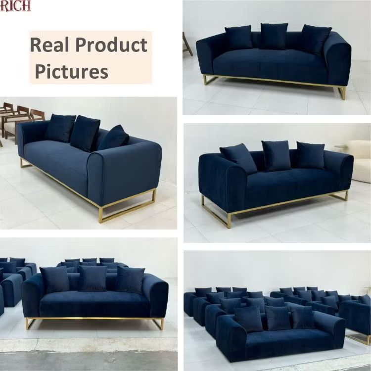Malibu Velvet 3-Seater Sofa image 3