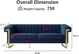 Malibu Velvet 3-Seater Sofa reference image
