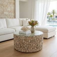 Driftwood Round Coffee Table image 1